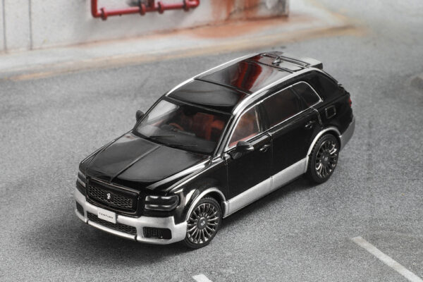 GCD #KS050-460 1/64 Toyota Century SUV (Black & Silver, RHD)